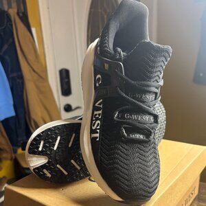 G-WEST Black Athletic Sneakers | Lightweight Knit Trainers | Women’s 8.5 | New